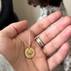 Custom Engraved Dog Portrait Necklace